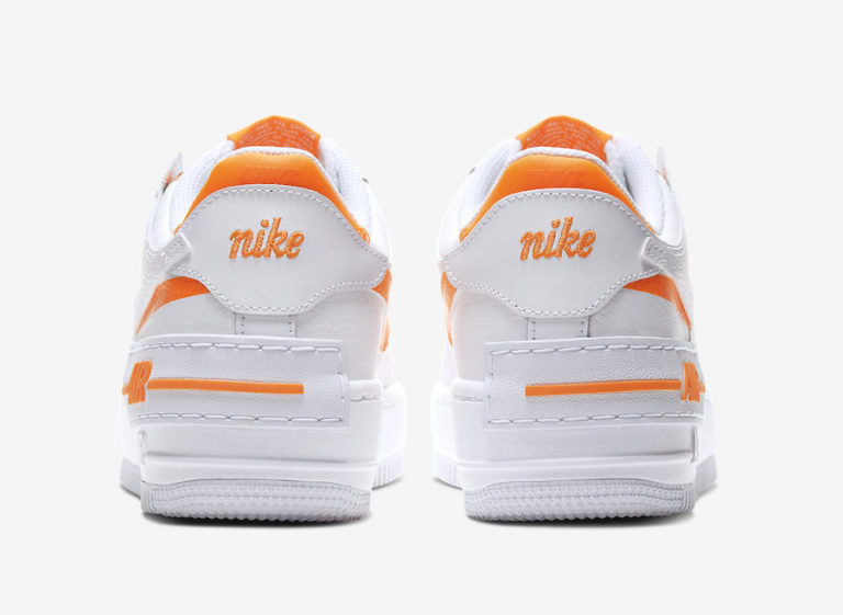 Nike Air Force 1 Shadow Orange And White Nike Air Force 1 Shadow White Total Orange CI0919-103 Release Date - SBD