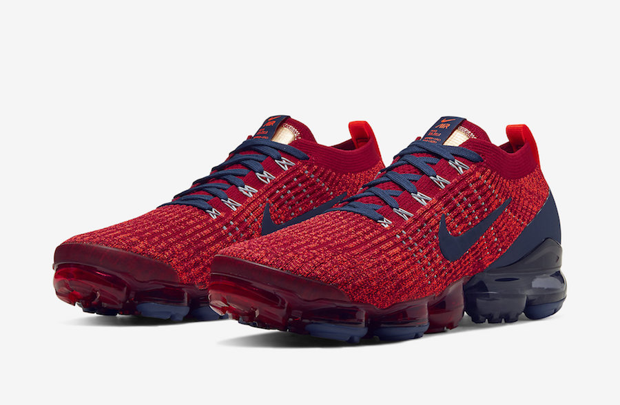 nike air vapormax blue and red