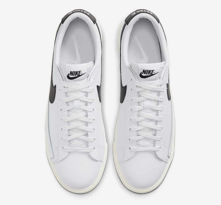 Nike Blazer Low Leather White Black CI6377-101 Release Date