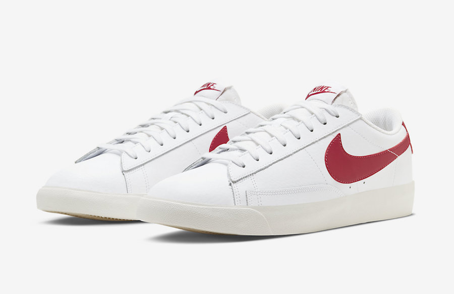 nike low red and white