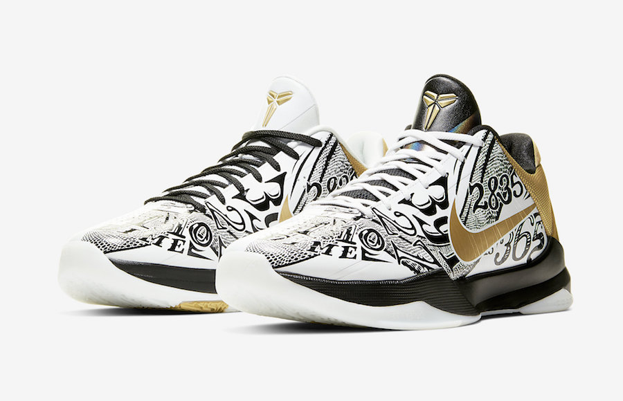 white and gold kobes