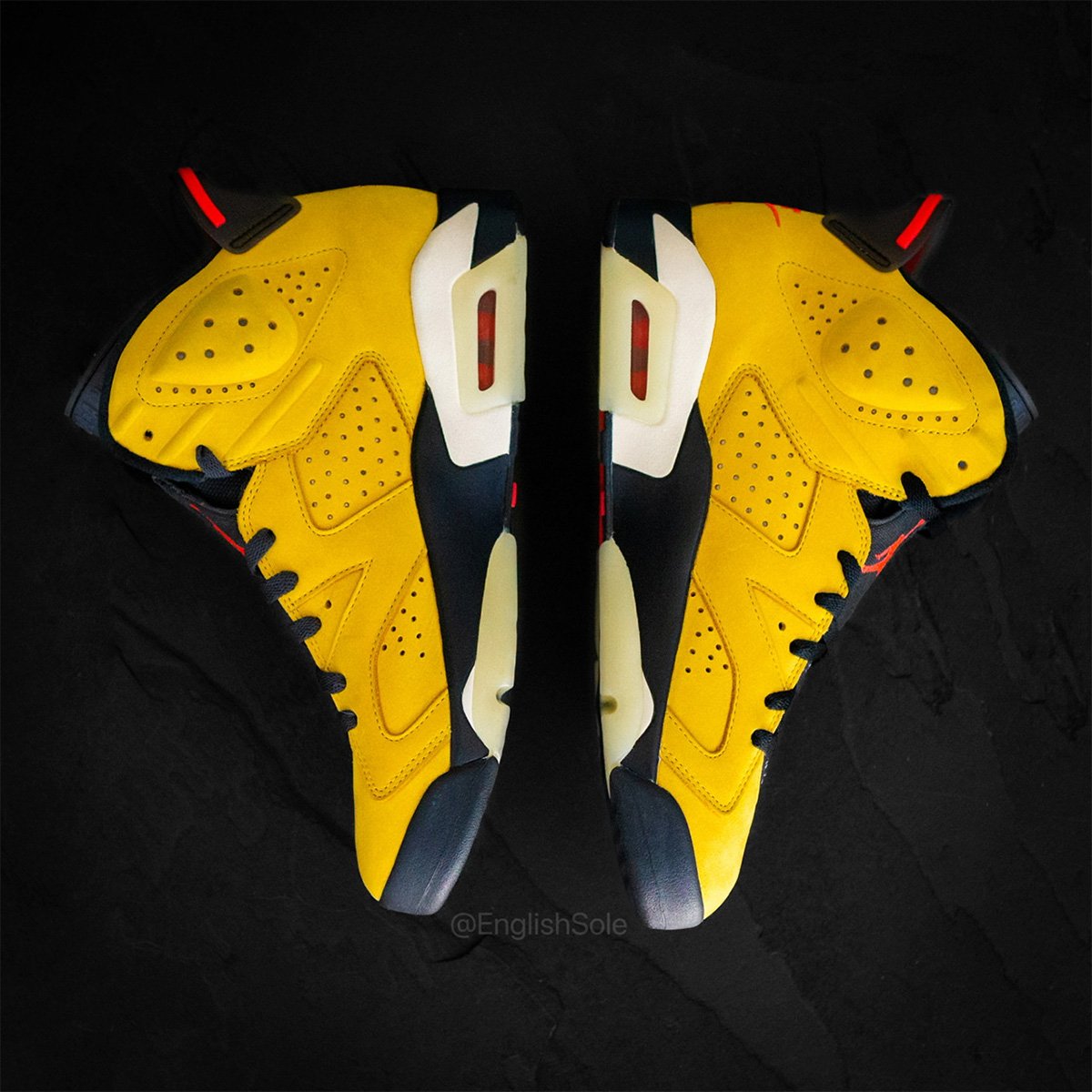 Air get jordan 5 Retro White Black Red Yellow PE