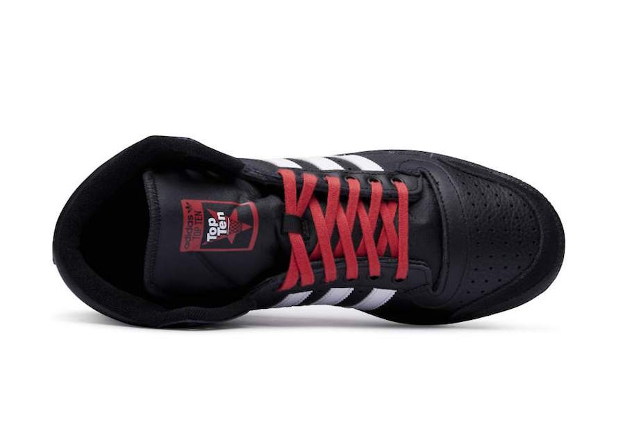 adidas Top Ten Hi Black White Red EF6365 Release Date