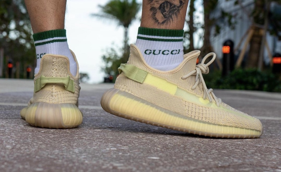 adidas Yeezy Boost 350 V2 Flax FX9028 Release Date On-Feet