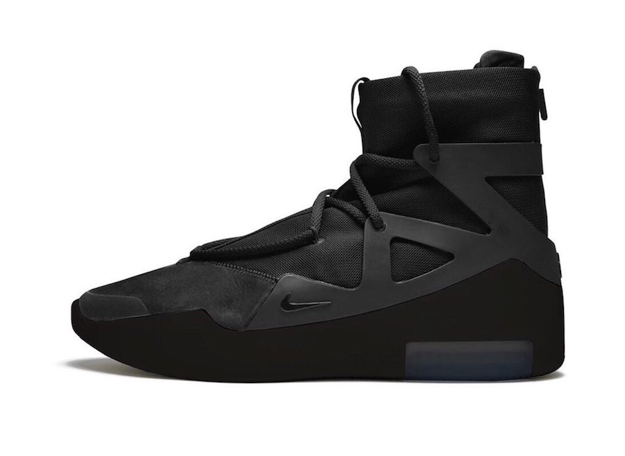 Nike Air Fear of God 1 Triple Black AR4237 005 Release Date SBD