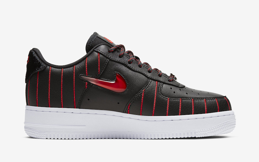 Nike Air Force 1 Jewel Chicago Black University Red CU6359-001 Release Date