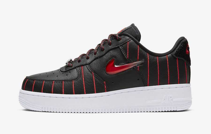 Nike Air Force 1 Jewel Chicago Black University Red CU6359-001 Release Date