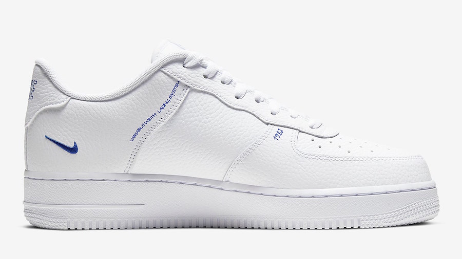 Nike Air Force 1 Low Sketch White Royal Blue CW7581-100 Release Date