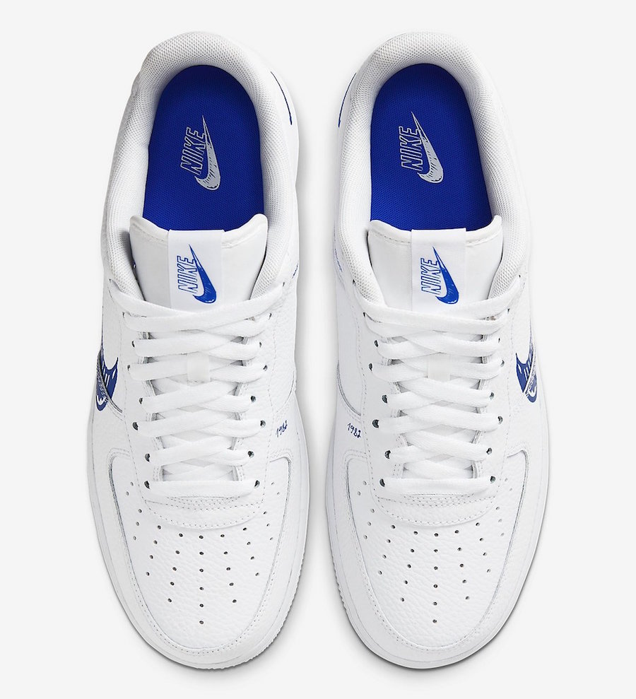 Nike Air Force 1 Low Sketch White Royal Blue CW7581-100 Release Date