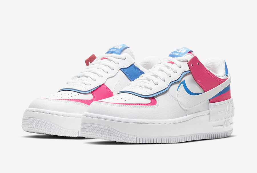 air force 1 pink and blue