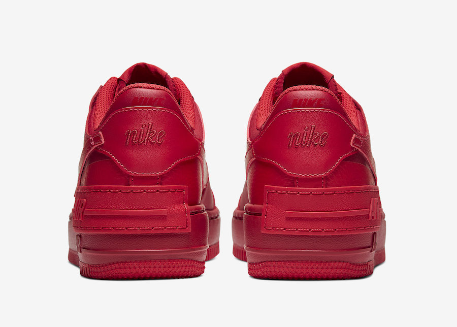 Nike Air Force 1 Shadow University Red CU3012-661 Release Date