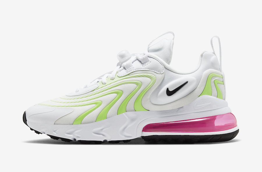Nike Air Max 270 React ENG White Volt Pink CK2608-100 Release Date