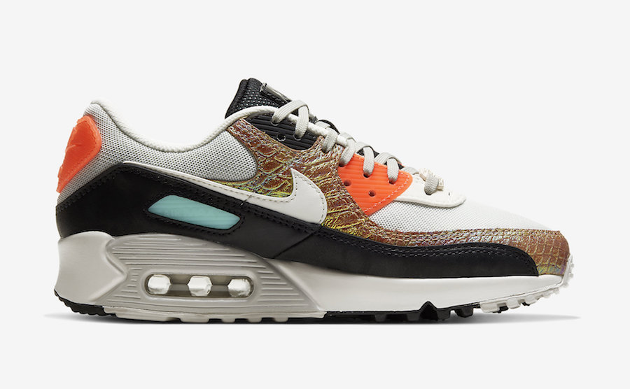 Nike Air Max 90 Gold Snakeskin CW2656-001 Release Date