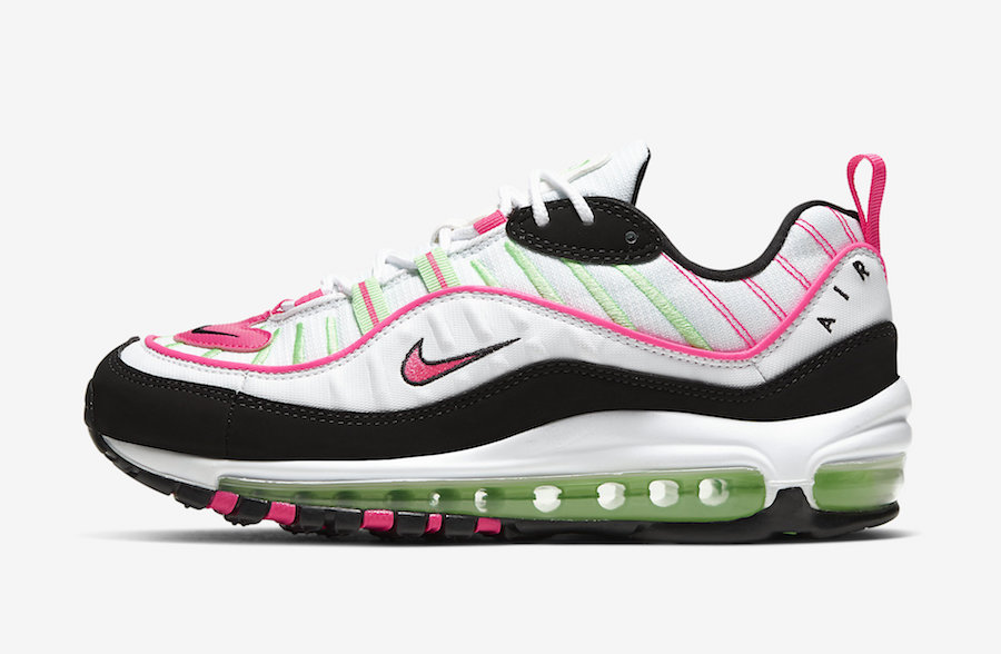 Nike Air Max 98 White Pink Volt CI3709-101 Release Date