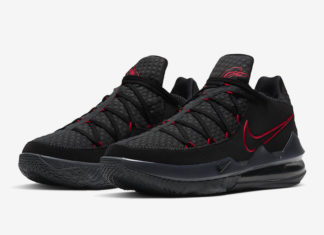 Nike LeBron 17 Low Bred Black University Red CD5007-001 Release Date