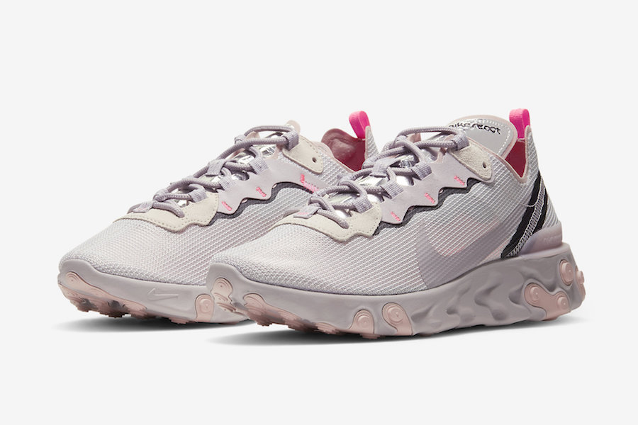 Nike React Element 55 Platinum Violet CW2369-001 Release Date