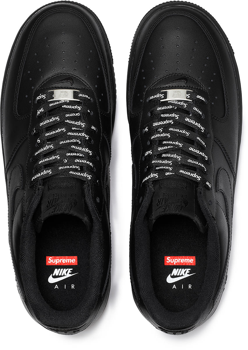 Supreme Nike Air Force 1 Low Black 2020 Release Date