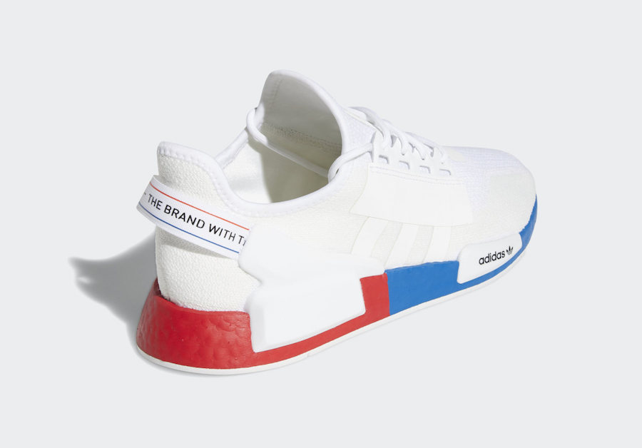 adidas NMD R1 V2 White Red Blue FX4148 Release Date