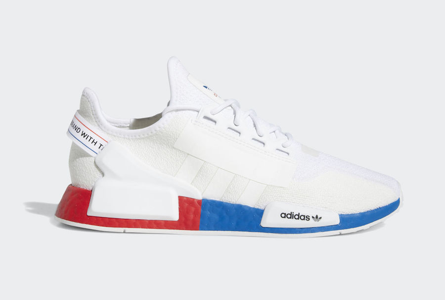 adidas NMD R1 V2 White Red Blue FX4148 Release Date - SBD