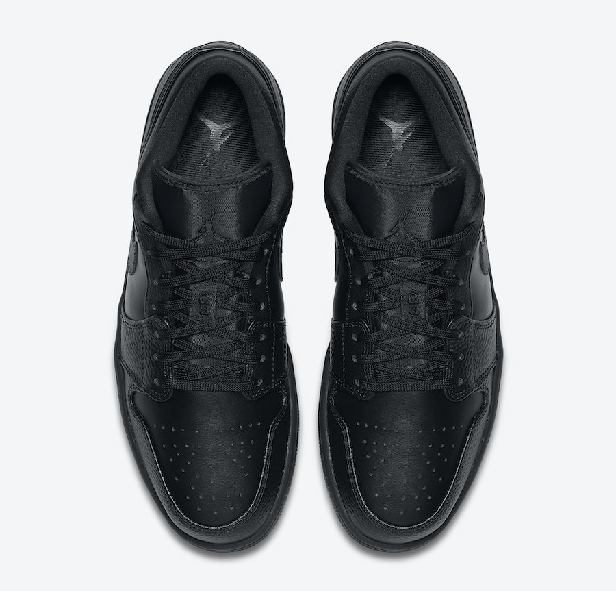 Air Jordan 1 Low Triple Black 553558-091 Release Date