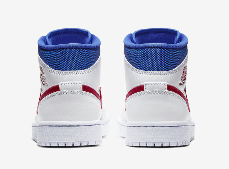 Air Jordan 1 Mid White Red Royal Blue BQ6472164 Release Date SBD