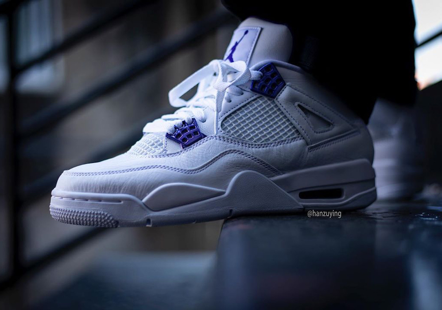 Air Jordan 4 Court Purple CT8527-115 2020 Release Date On-Feet