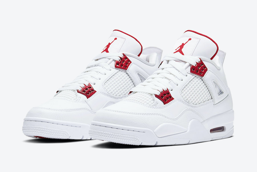 the red and white jordans