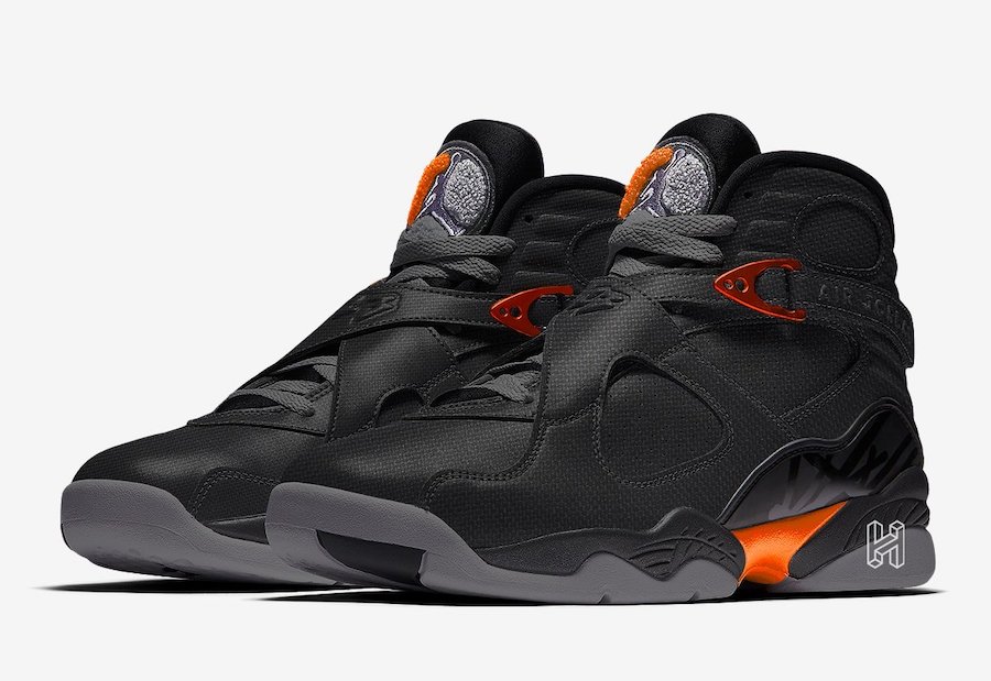 Air Jordan 8 WNTR Black Dark Grey Total 