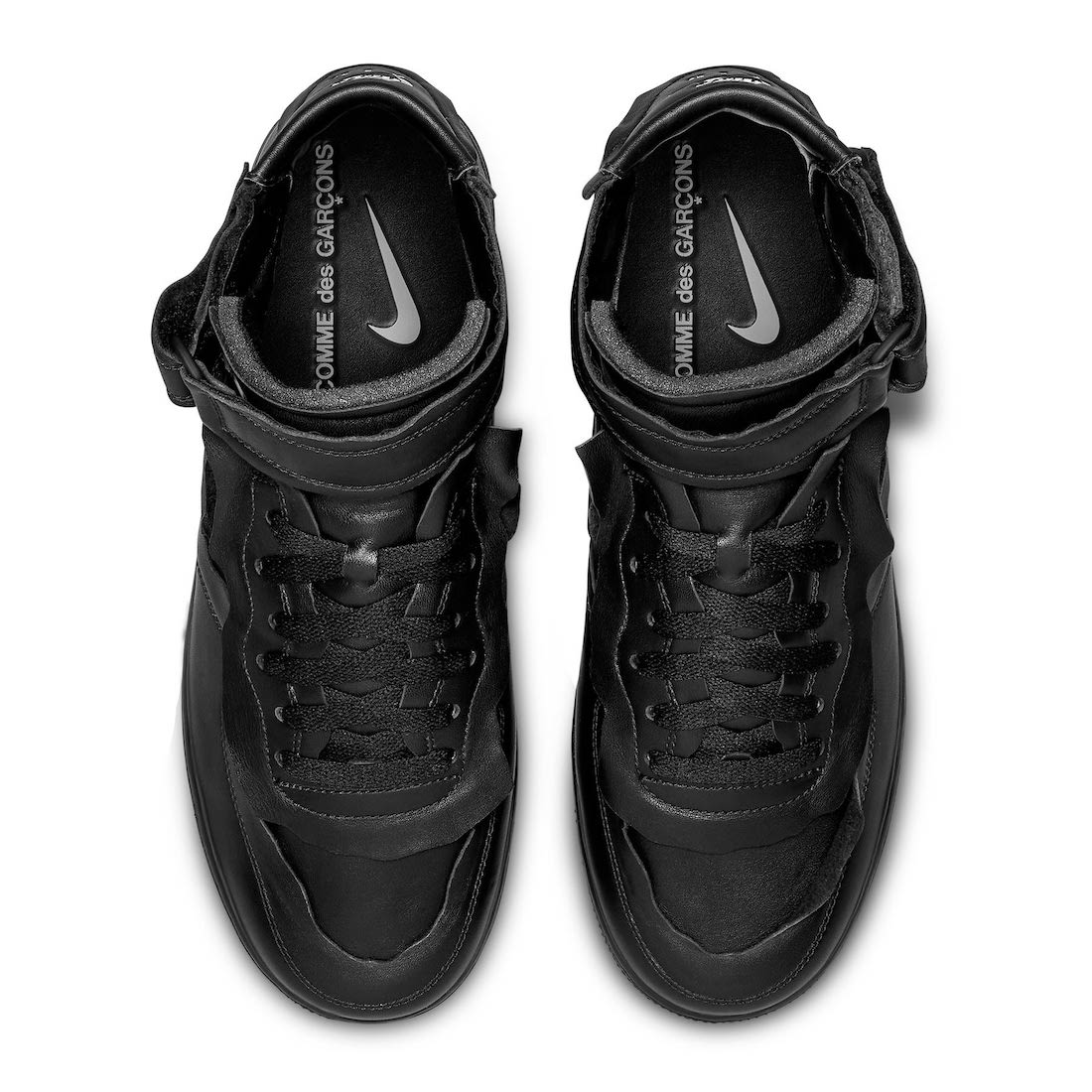 Comme des Garcons Nike Air Force 1 Mid Black Release Date