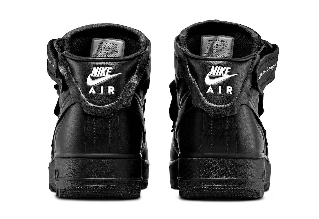 Comme des Garcons Nike Air Force 1 Mid Black Release Date