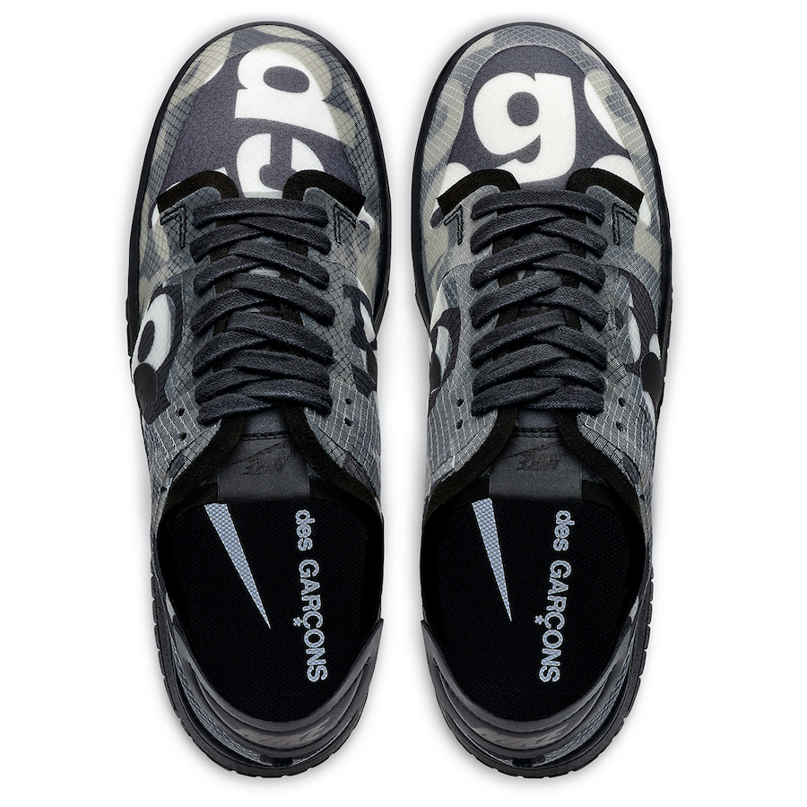Comme des Garcons Grey nike Dunk Low Release Date Price 9