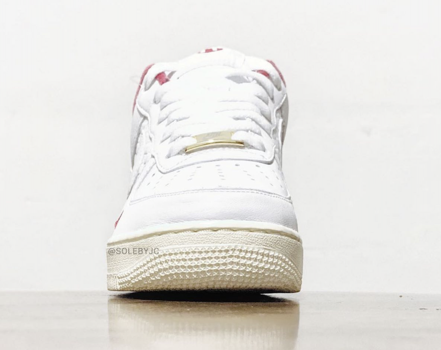 Kith Nike Air Force 1 White University Red Metallic Gold Release Date