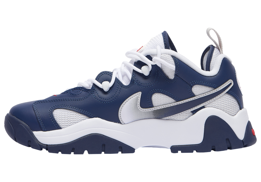 Nike Air Barrage Low Navy White Red CN0060-400 Release Date - SBD