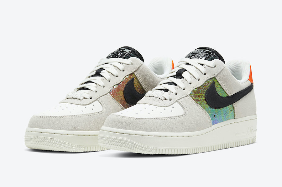 Nike Air Force 1 Low Iridescent Snakeskin CW2657-001 Release Date
