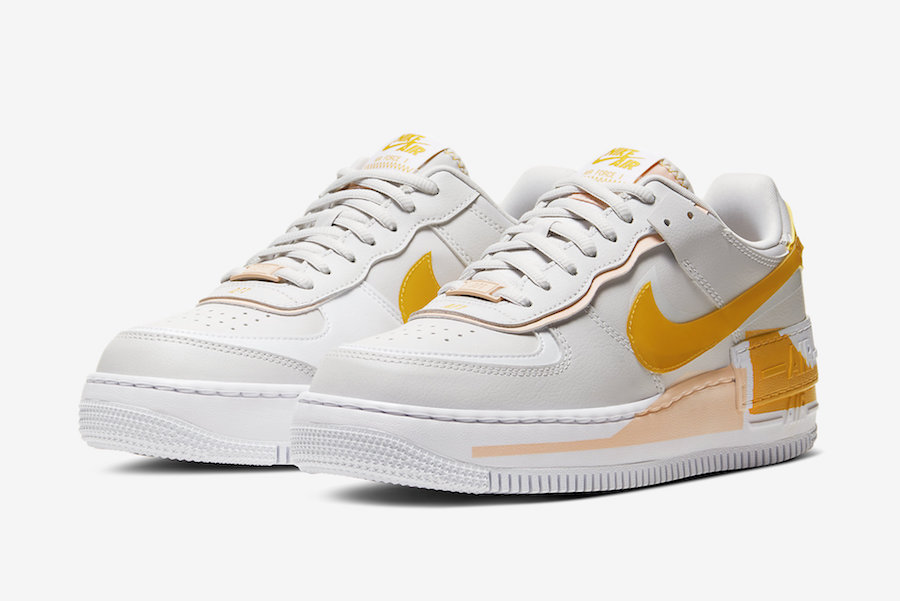 Nike Air Force 1 Shadow Vast Grey Pollen Rise CQ9503-001 Release Date