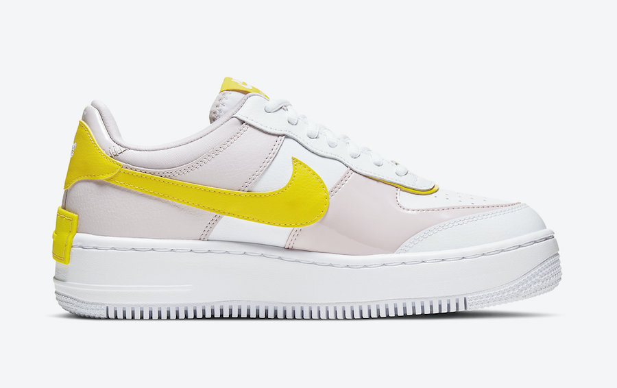 Nike Air Force 1 Shadow White Yellow CJ1641-102 Release Date