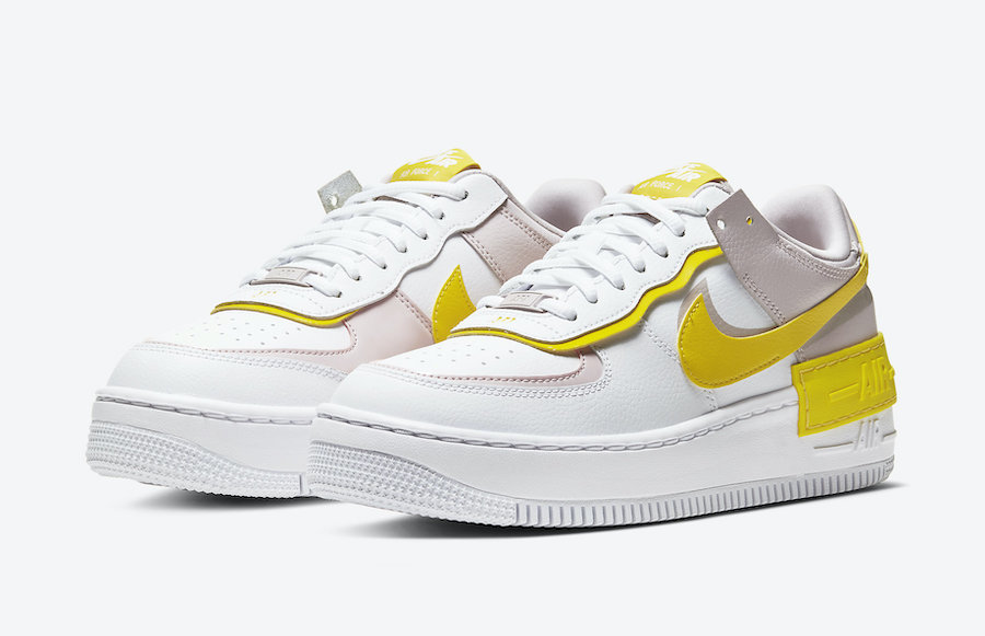 Nike Air Force 1 Shadow White Yellow CJ1641-102 Release Date