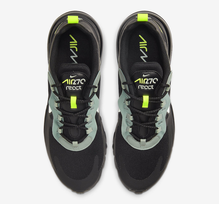 Nike Air Max 270 React Black Volt CW7474-001 Release Date
