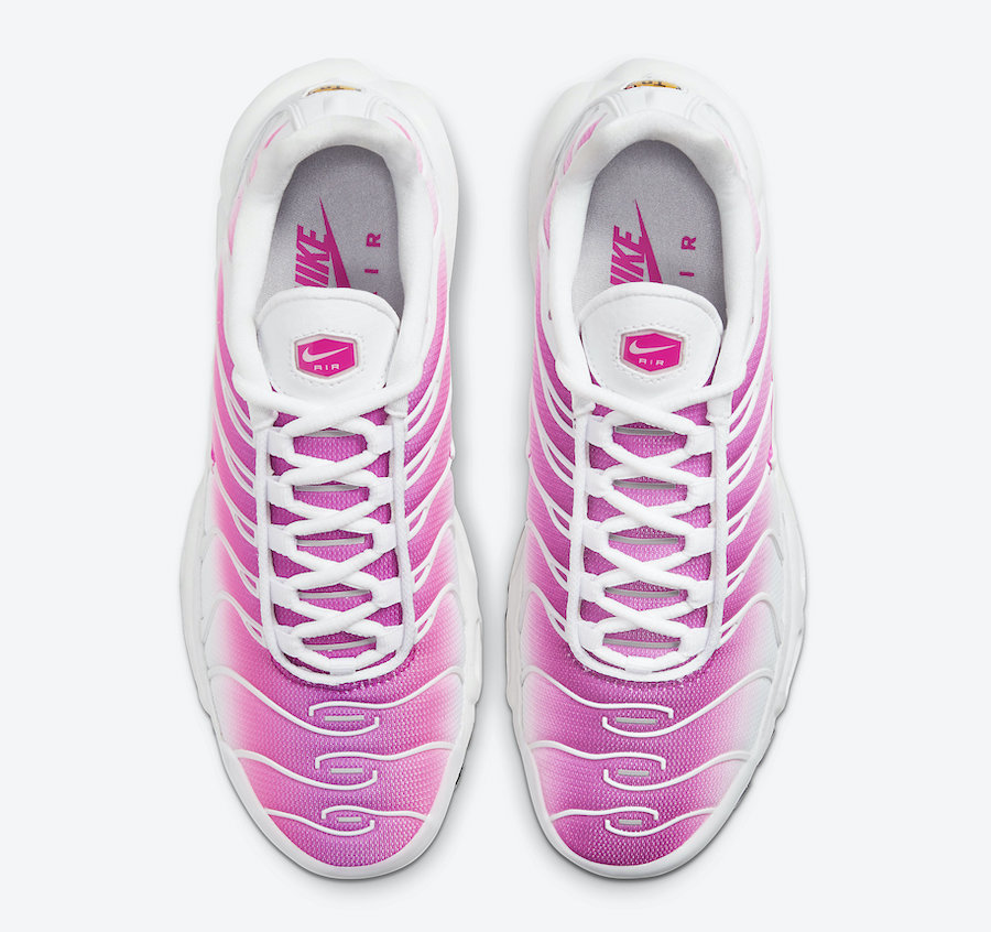 nike air max plus white and pink