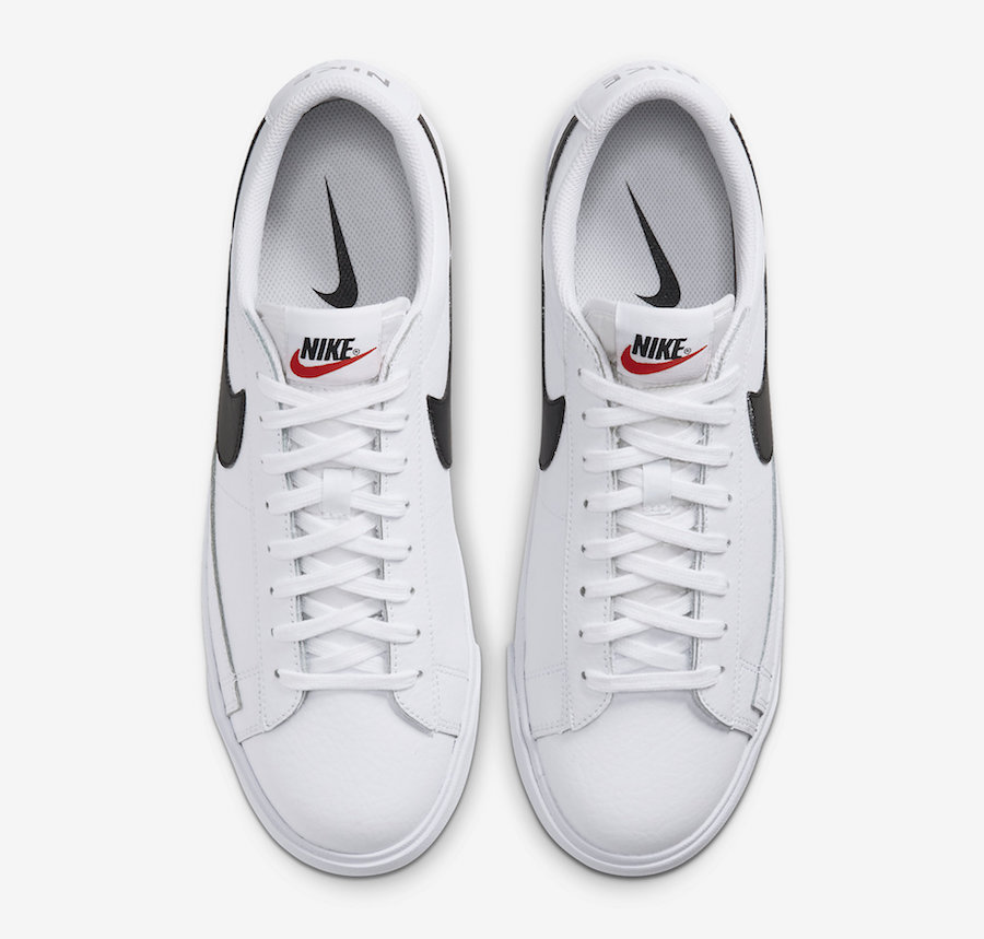 Nike Blazer Low Leather White Black CZ1089-100 Release Date