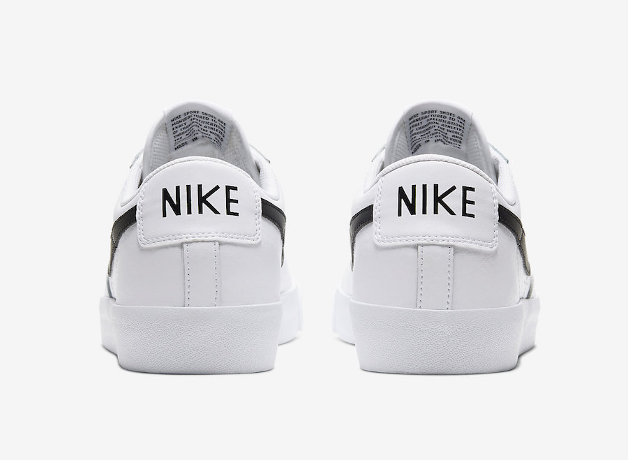 Nike Blazer Low Leather White Black CZ1089-100 Release Date