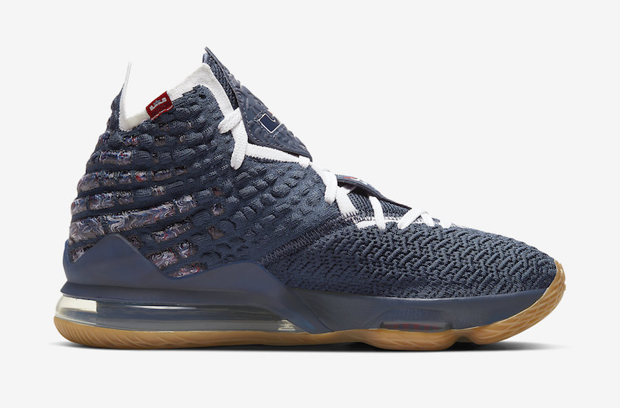 Nike LeBron 17 College Navy Gum CD5056-400 Release Date