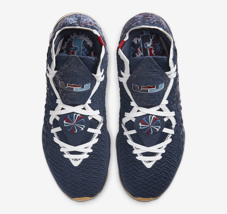 college navy lebron 17