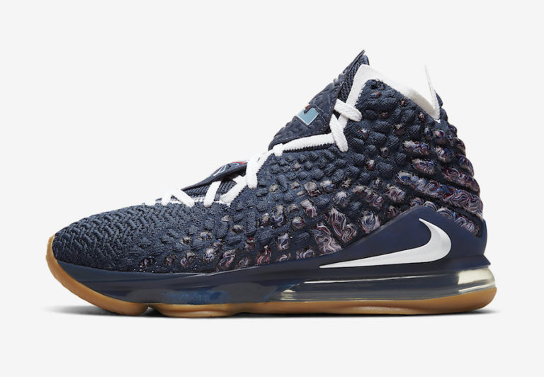 college navy lebron 17