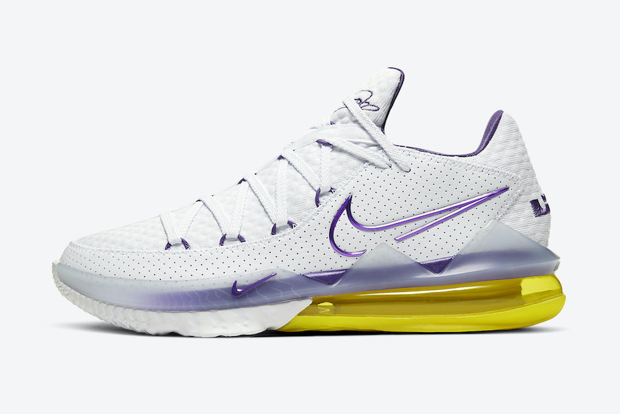 Nike LeBron 17 Low Lakers Home CD5007-102 Release Date Price