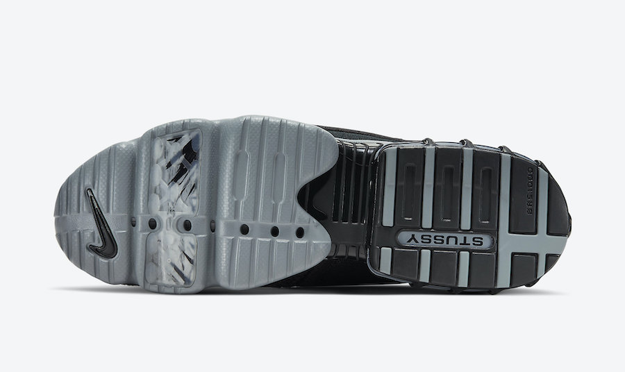 Stussy Nike Air Zoom Spiridon Cage 2 Black Grey CQ5486-001 Release Date