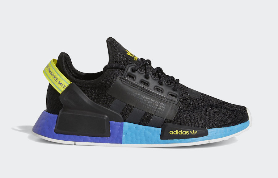 Adidas Nmd R1 Icey Blue Black Blue Ice Blue WoMens Shoes Europe By9951 Shrimp Shopping