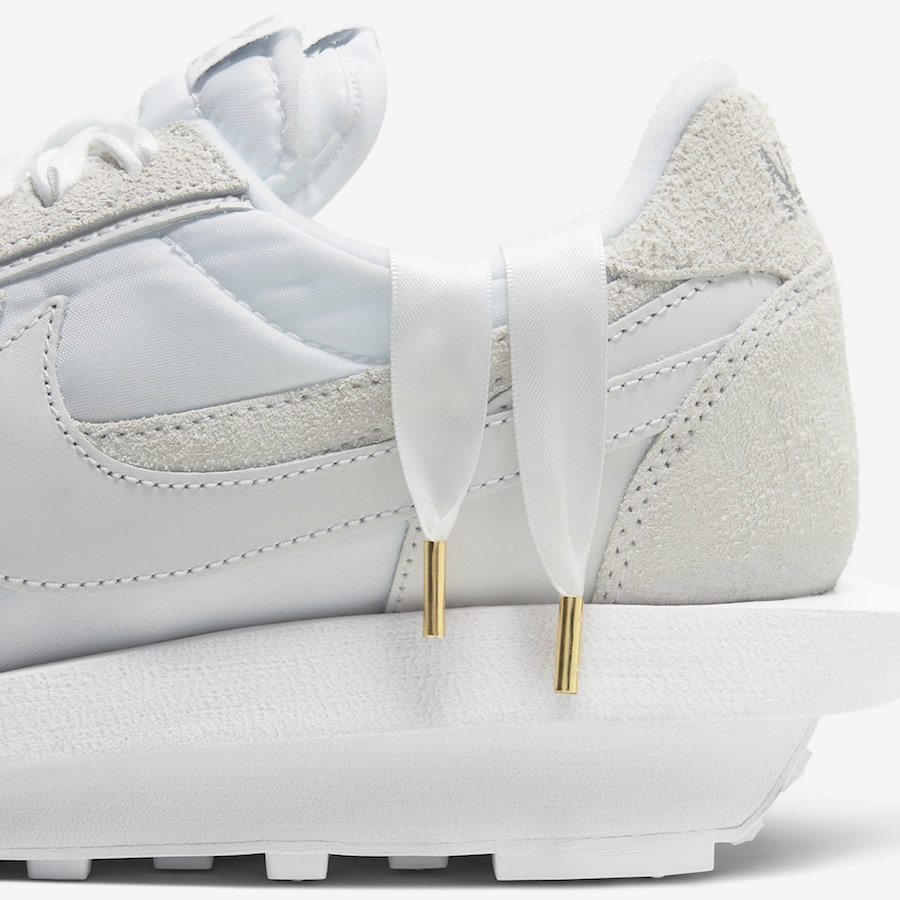 Sacai x nike on sale ldwaffle white nylon release