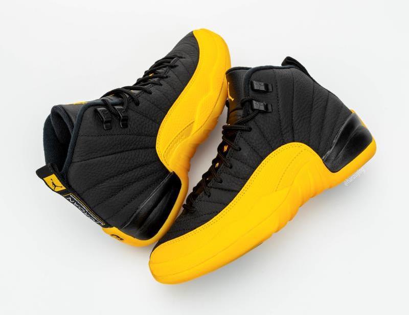 blue and yellow jordans 12