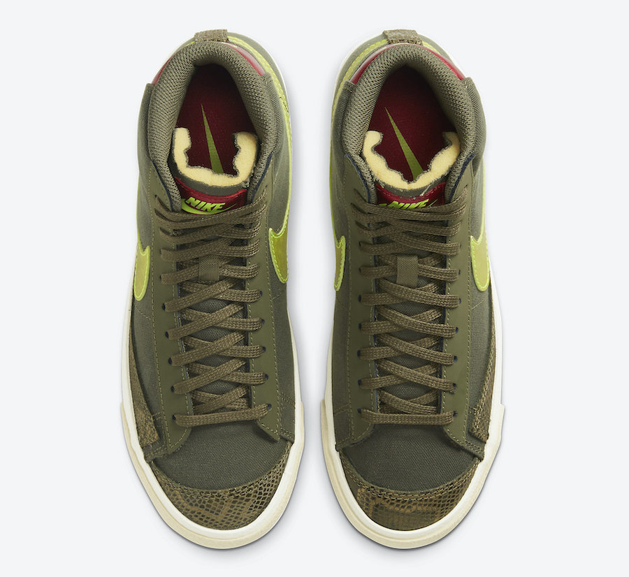 Nike Blazer Mid 77 WMNS Olive Snakeskin CZ0462-200 Release Date